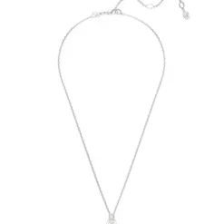 Swarovski Halsketten-Matrix Halskette Kristallperle Rundschliff Weiss - 5693897