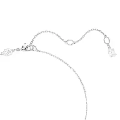 Swarovski Halsketten-Matrix Halskette Kristallperle Rundschliff Weiss - 5693897