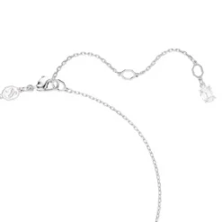 Swarovski Halsketten-Matrix Halskette Kristallperle Rundschliff Weiss - 5688751