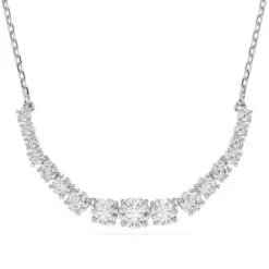 Swarovski Halsketten-Matrix Halskette Rundschliffe im Farbverlauf Weiss - 5705396