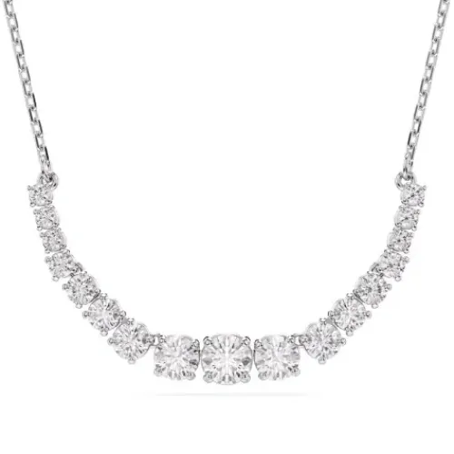 Swarovski Halsketten-Matrix Halskette Rundschliffe im Farbverlauf Weiss - 5705396