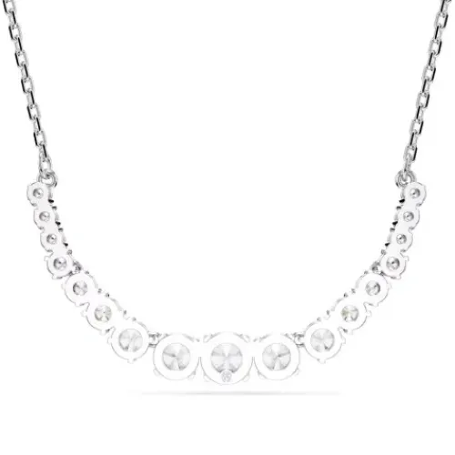 Swarovski Halsketten-Matrix Halskette Rundschliffe im Farbverlauf Weiss - 5705396