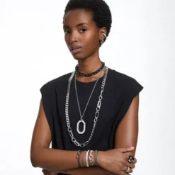 Swarovski Ohrringe-Matrix Kreolen Baguette Schliff Grau - 5658650