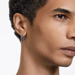 Swarovski Ohrringe-Matrix Kreolen Baguette Schliff Grau - 5658650