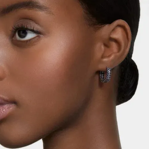 Swarovski Ohrringe-Matrix Kreolen Baguette Schliff Grau - 5658650