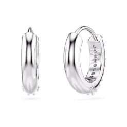 Swarovski Ohrringe-Matrix Kreolen Rundschliff Weiss - 5690670