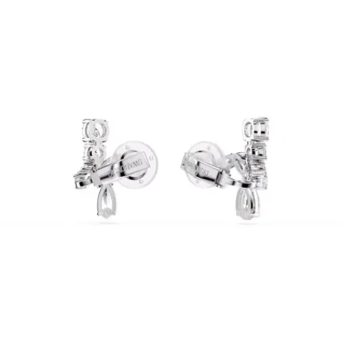 Swarovski Ohrringe-Matrix Ohrclips Verschiedene Schliffe Weiss - 5692523