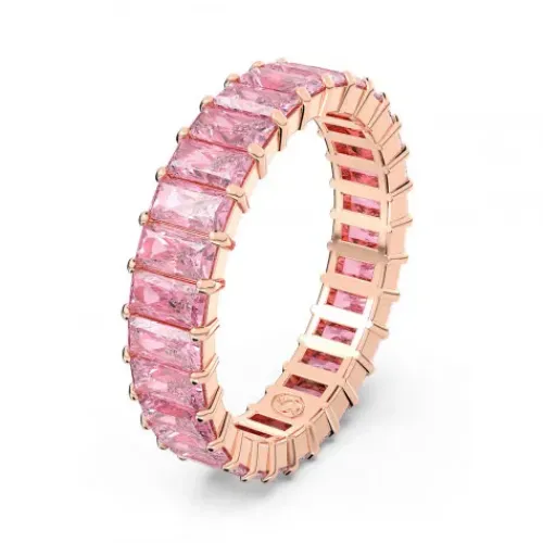 Swarovski Ringe-Matrix Ring Baguette Schliff Rosa Roségold