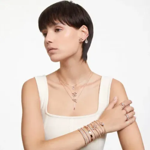 Swarovski Ringe-Matrix Ring Baguette Schliff Rosa Roségold