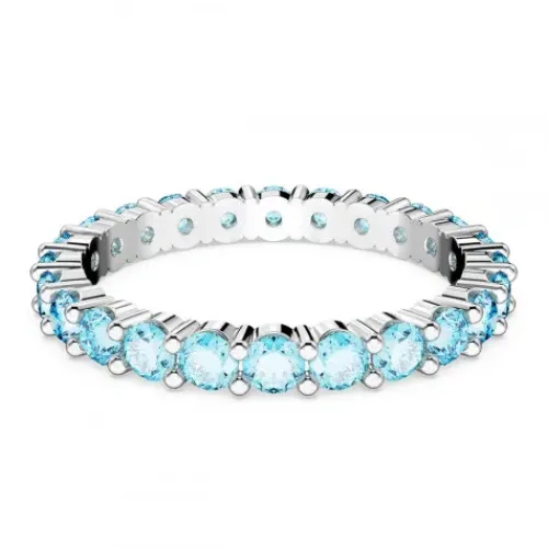 Swarovski Ringe-Matrix Ring Rundschliff Blau