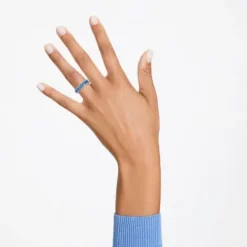 Swarovski Ringe-Matrix Ring Rundschliff Blau