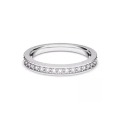Swarovski Ringe-Matrix Ring Weiss Rhodiniert
