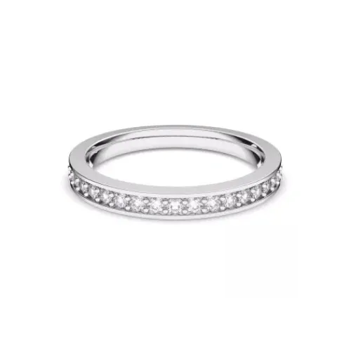 Swarovski Ringe-Matrix Ring Weiss Rhodiniert