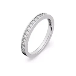 Swarovski Ringe-Matrix Ring Weiss Rhodiniert