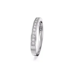 Swarovski Ringe-Matrix Ring Weiss Rhodiniert