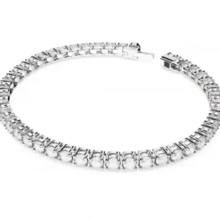 Swarovski Armbänder-Matrix Tennis Armband Rundschliff Weiss
