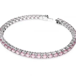 Swarovski Armbänder-Matrix Tennis Armband Rundschliff Rosa