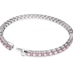 Swarovski Armbänder-Matrix Tennis Armband Rundschliff Rosa