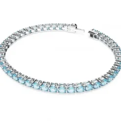 Swarovski Armbänder-Matrix Tennis Armband Rundschliff Blau