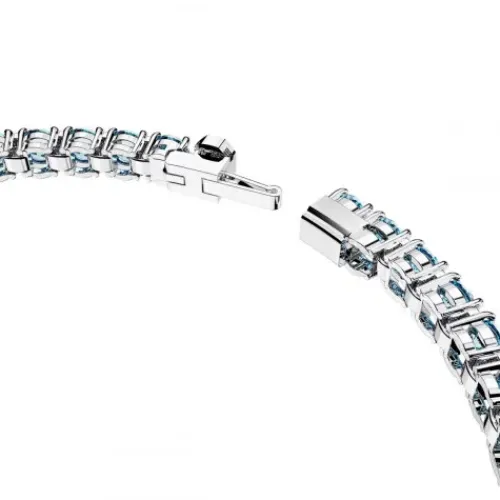 Swarovski Armbänder-Matrix Tennis Armband Rundschliff Blau