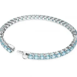 Swarovski Armbänder-Matrix Tennis Armband Rundschliff Blau