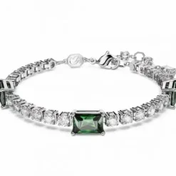 Swarovski Armbänder-Matrix Tennis Armband Verschiedene Schliffe Grün - 5666422