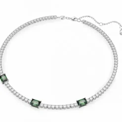 Swarovski Halsketten-Matrix Tennis Halskette Verschiedene Schliffe Grün - 5666168