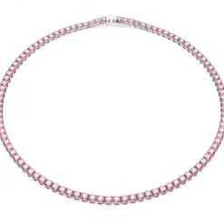 Swarovski Halsketten-Matrix Tennis Halskette Rundschliff Klein Rosa - 5681800