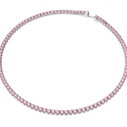 Swarovski Halsketten-Matrix Tennis Halskette Rundschliff Klein Rosa - 5681800