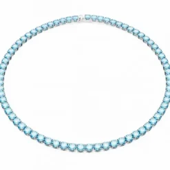 Swarovski Halsketten-Matrix Tennis Halskette Rundschliff Mittel Blau - 5661187