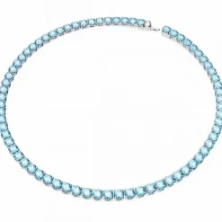 Swarovski Halsketten-Matrix Tennis Halskette Rundschliff Mittel Blau - 5661187