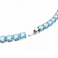 Swarovski Halsketten-Matrix Tennis Halskette Rundschliff Mittel Blau - 5661187