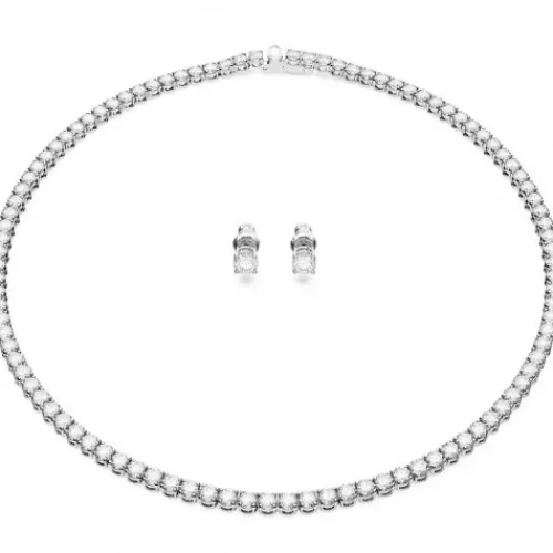 Swarovski Schmuck Set-Matrix Tennis Set Rundschliff Weiss - 5647730