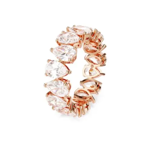 Swarovski Ringe-Matrix Vittore Ring Tropfenschliff Weiss Roségold