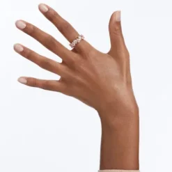 Swarovski Ringe-Matrix Vittore Ring Tropfenschliff Weiss Roségold