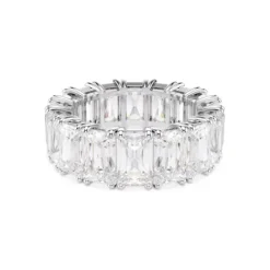 Swarovski Ringe-Matrix Vittore Ring Baguette Schliff Weiss Rhodiniert
