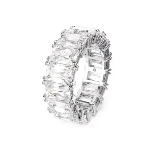 Swarovski Ringe-Matrix Vittore Ring Baguette Schliff Weiss Rhodiniert
