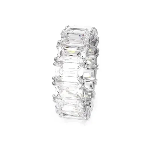 Swarovski Ringe-Matrix Vittore Ring Baguette Schliff Weiss Rhodiniert