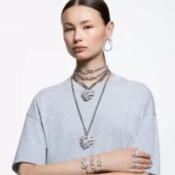 Swarovski Ringe-Matrix Vittore Ring Baguette Schliff Weiss Rhodiniert