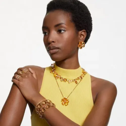 Swarovski Ringe-Matrix Vittore Ring Rundschliff Weiss Vergoldetes Finish