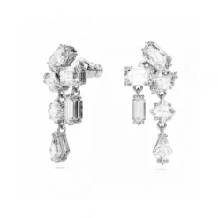 Swarovski Ohrringe-Mesmera Drop Ohrhänger Verschiedene Schliffe Weiss - 5665825