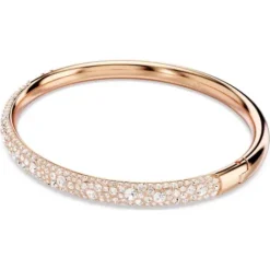 Swarovski Armbänder-Meteora Armreif Schnee Pavé Weiss Roségold