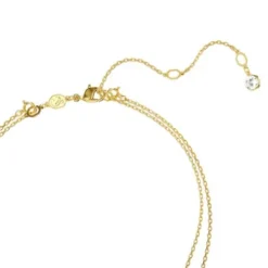 Swarovski Halsketten-Meteora Halskette im Lagenlook Weiss Gold - 5683442