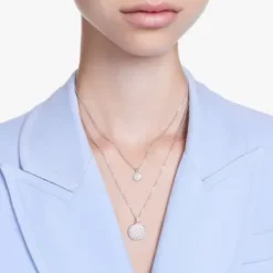 Swarovski Halsketten-Meteora Halskette im Lagenlook Weiss - 5684244