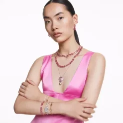 Swarovski Armbänder-Millenia Armband Oktagon Schliff Rosa Gold - 5683428