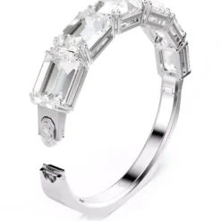Swarovski Armbänder-Millenia Armreif Oktagon Schliff Weiss
