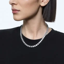 Swarovski Halsketten-Millenia Halskette Kissenschliff Weiss - 5599153