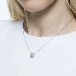 Swarovski Halsketten-Millenia Halskette Oktagon Schliff Weiss - 5599177