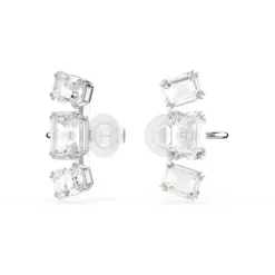 Swarovski Ohrringe-Millenia Ohrclips Oktagon Schliff Weiss - 5701274