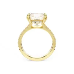 Swarovski Ringe-Stilla Cocktail Ring Kissenschliff Weiss Gold